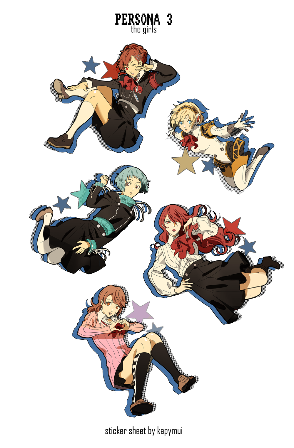 Persona 3 Sticker Sheets