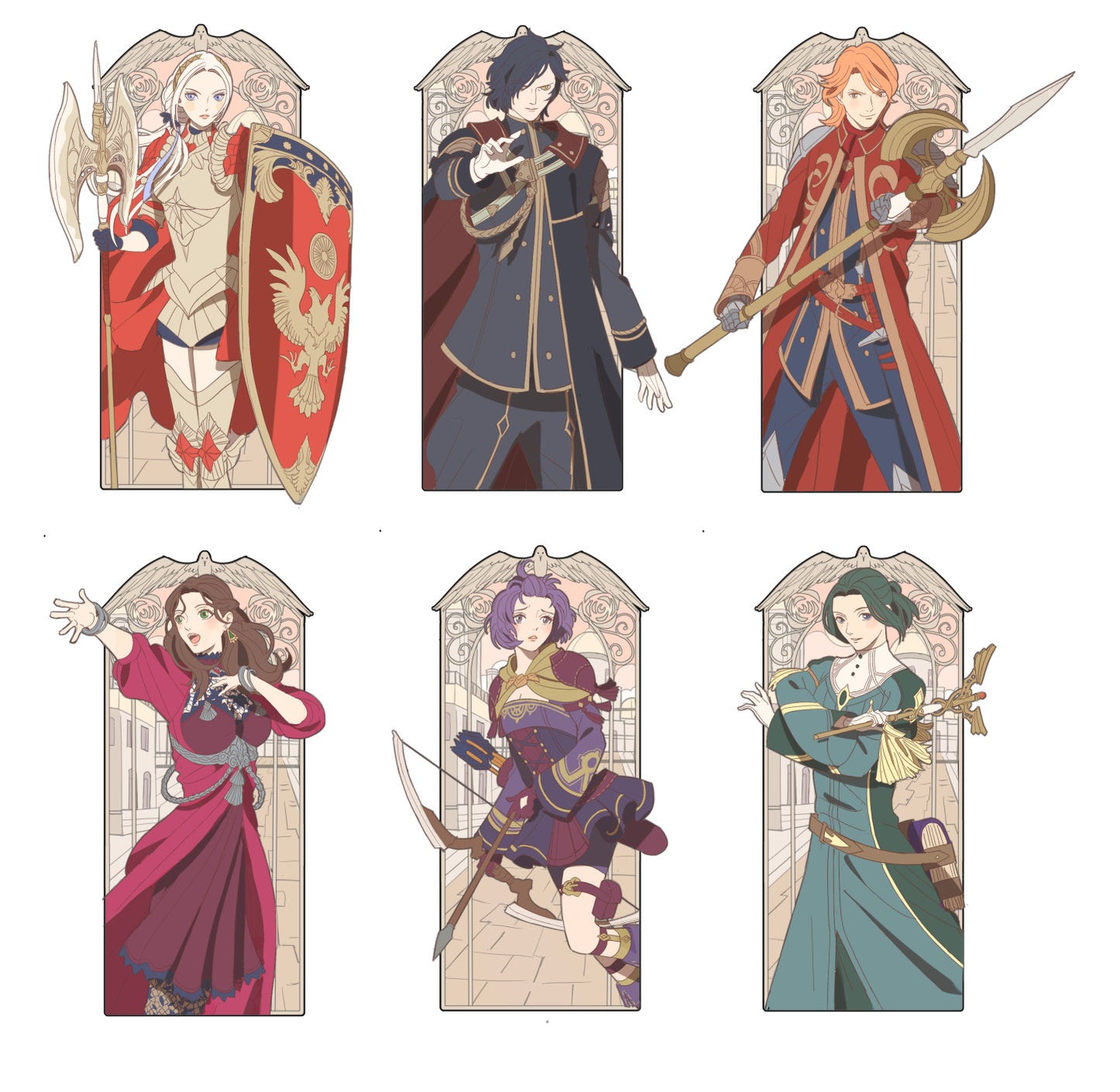 Fire Emblem Three Hopes Large Acrylic Keychains