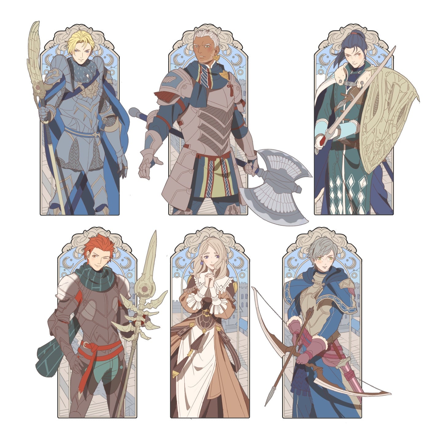 Fire Emblem Three Hopes Large Acrylic Keychains