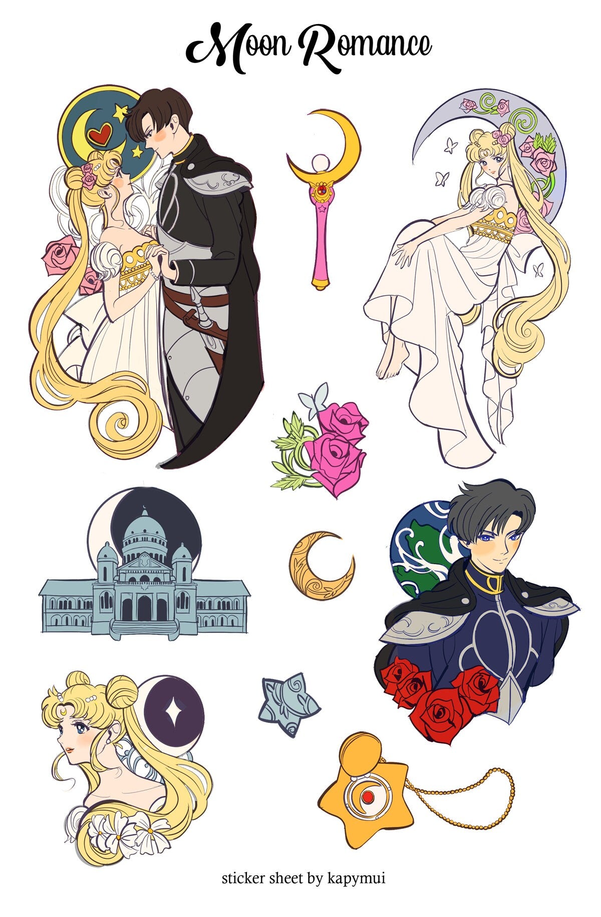 Sailor Moon Sticker Sheets