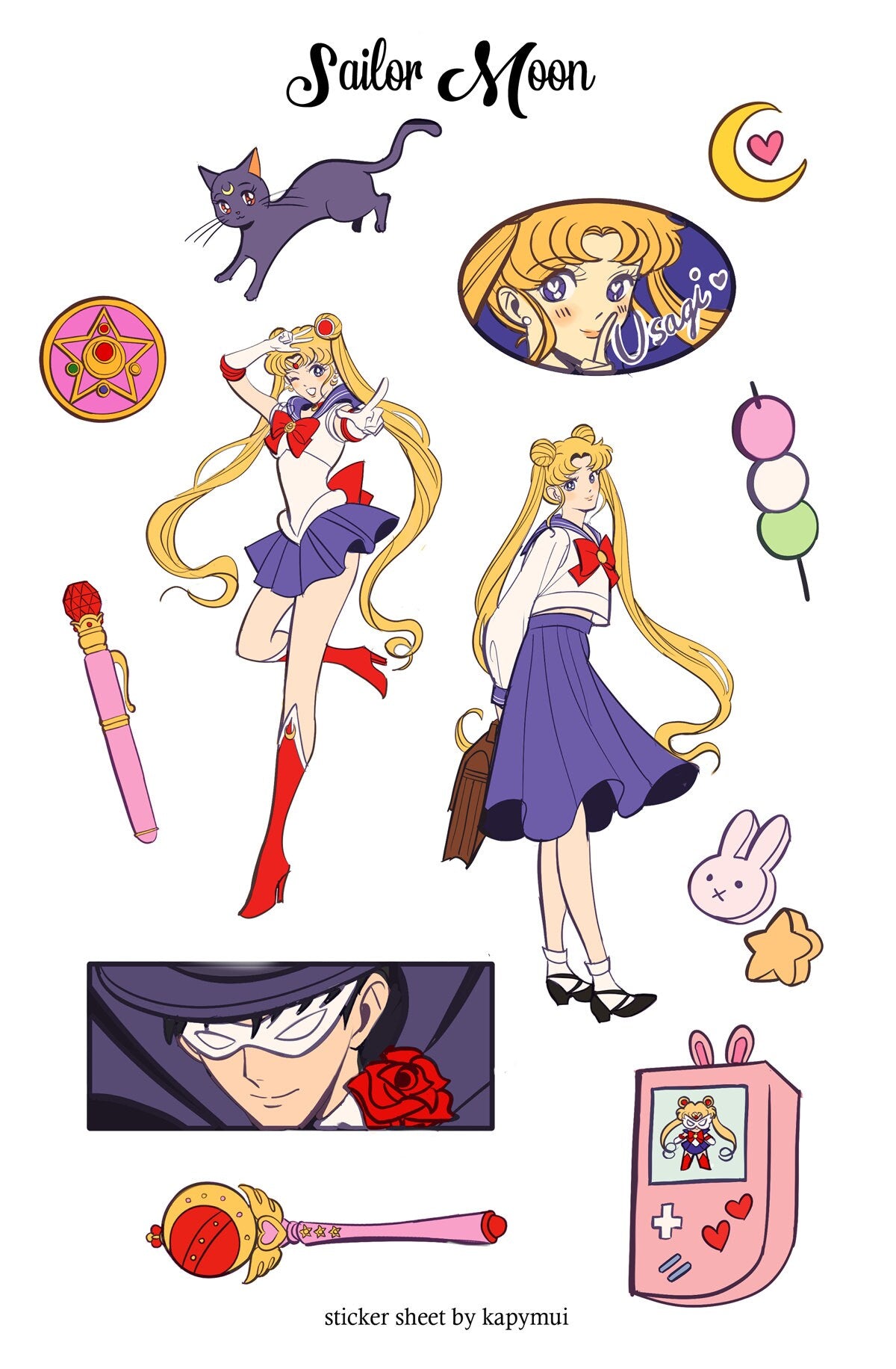 Sailor Moon Sticker Sheets