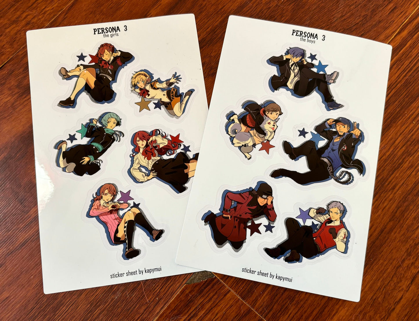 Persona 3 Sticker Sheets